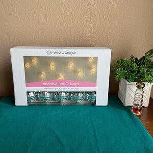NIB West & Arrow Disco Ball string lights